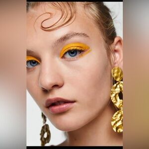 Zara Yellow Earrings Jewelry New